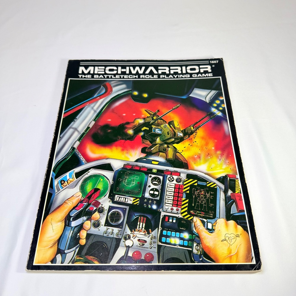 MechWarrior The BattleTech Role Playing Game 1986 FASA 1607 Vintage RPG Book